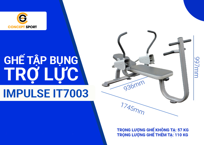 Ghế Tập Bụng Trợ Lực Impulse IT7003