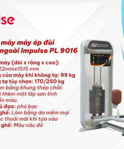 Máy Ép Đùi Trong, Đùi Ngoài Impulse PL9016