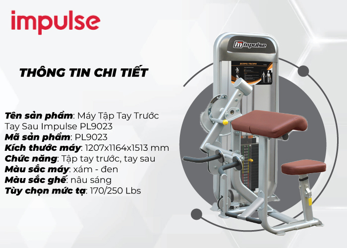 Máy Tập Tay Trước, Tay Sau Impulse PL9023