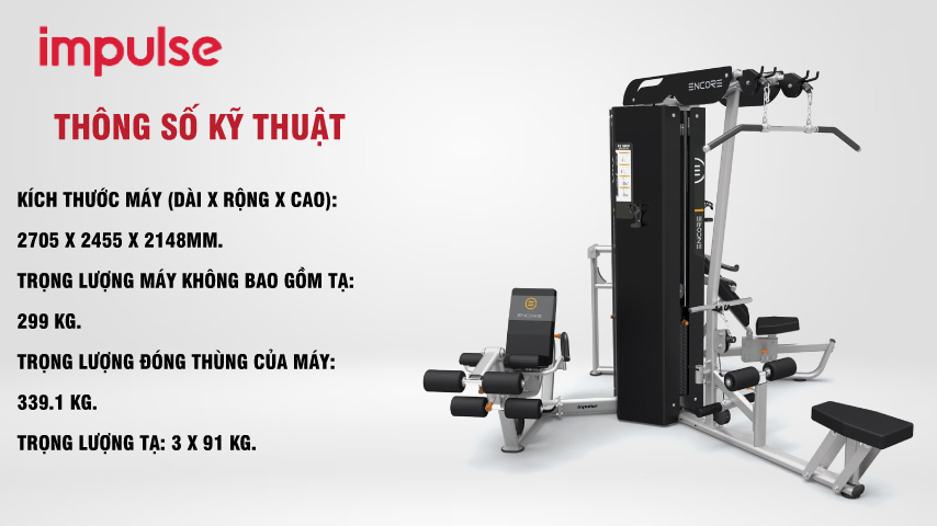 Giàn tập 3 khối Impulse Encore ES3000