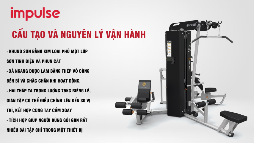 giàn tập 3 khối Impulse Encore ES3000