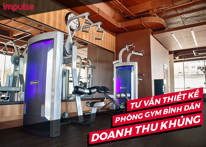 thiết kế phòng gym bình dân