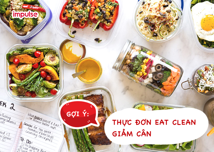 thực đơn eat clean giảm cân