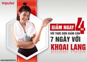 thực đơn giảm cân 7 ngày với khoai lang