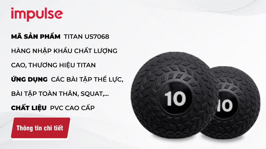 Bóng tập Slam 10kg hiệu Titan US7068