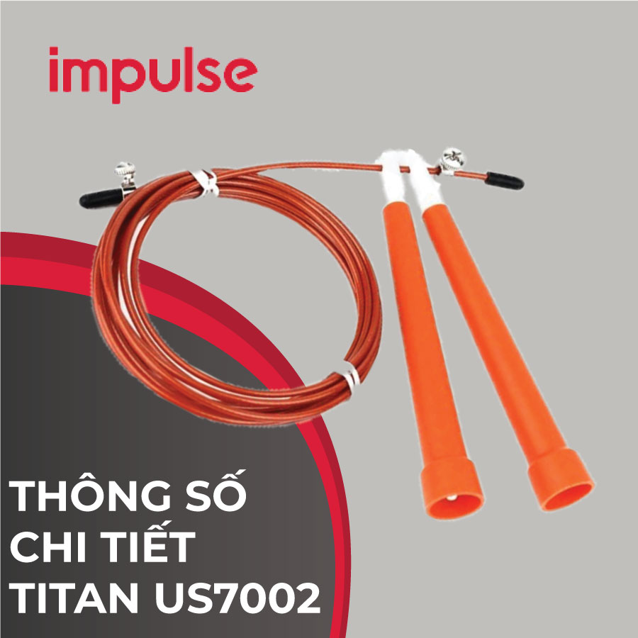 Dây nhảy tập thể dục bằng cáp Titan US7002