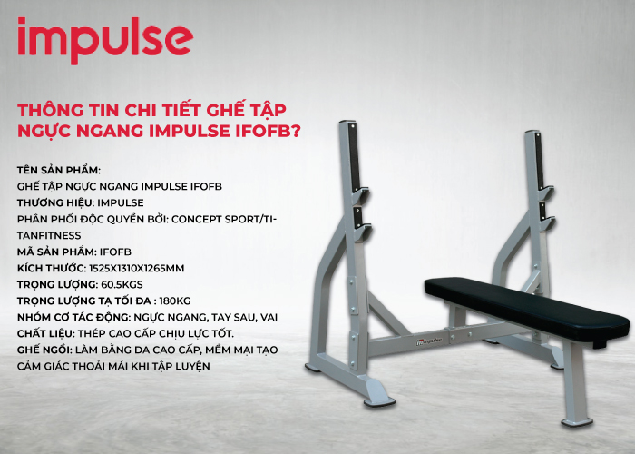 Thông tin chi tiết Ghế tập ngực ngang Impulse IFOFB