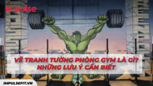 vẽ tranh tường phòng gym