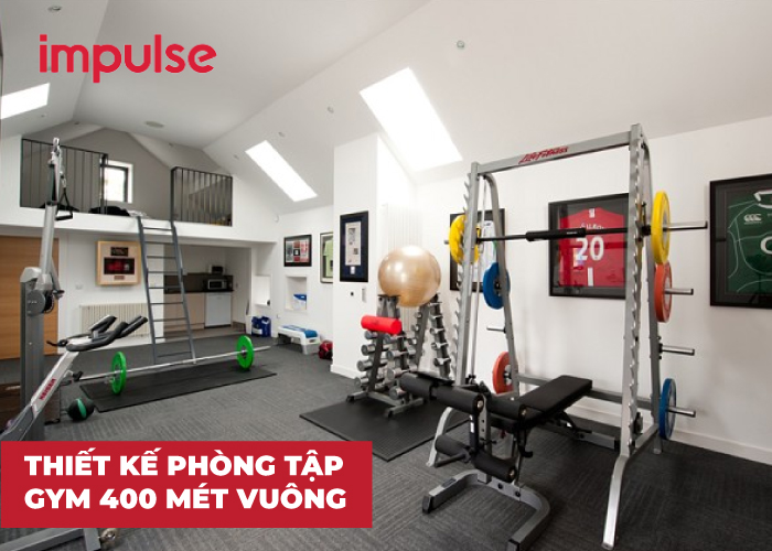 Thiết kế phòng tập gym 400 mét vuông