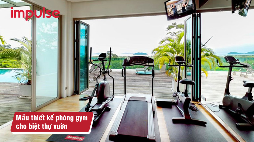 Mẫu phòng gym cho biệt thự vườn