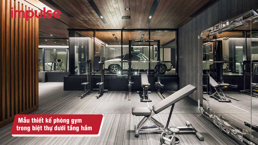 Mẫu thiết kế biệt thự có phòng gym