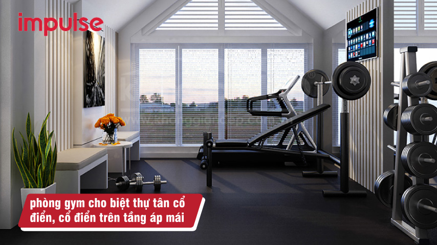 Những mẫu thiết kế phòng gym trong biệt thự