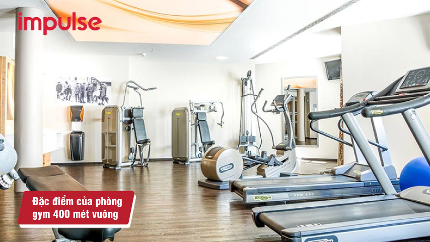 Setup phòng gym 400 mét vuông